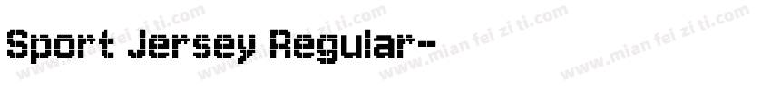 Sport Jersey Regular字体转换
